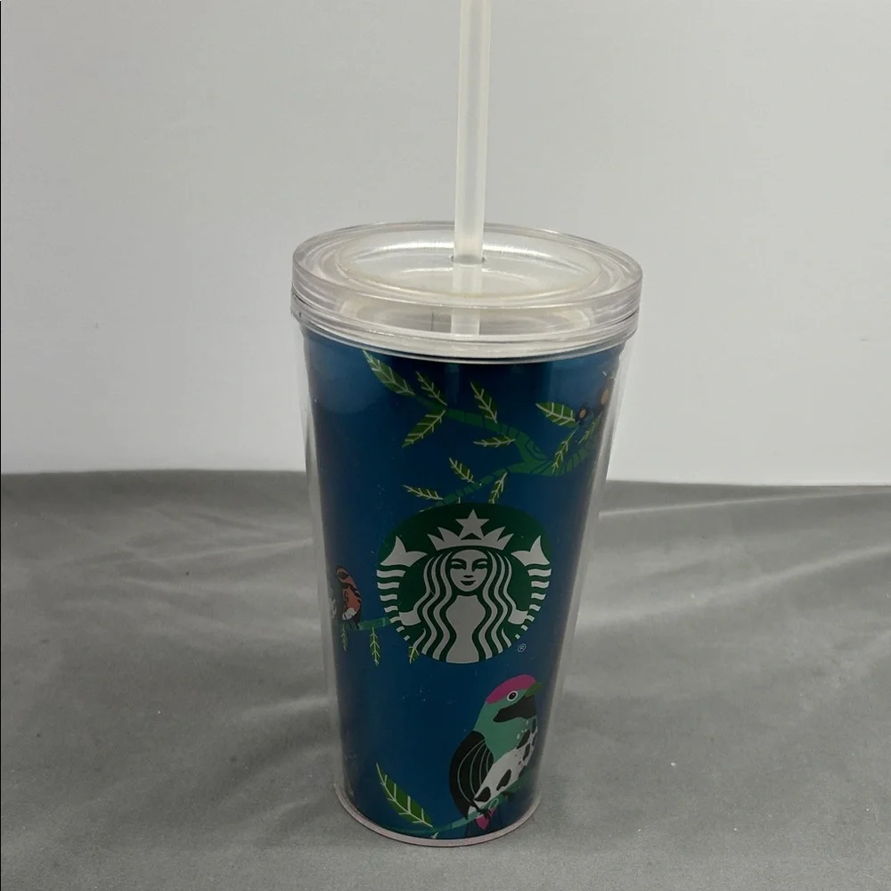 Starbucks Tropical Blue‎ Tumbler with Clear Lid